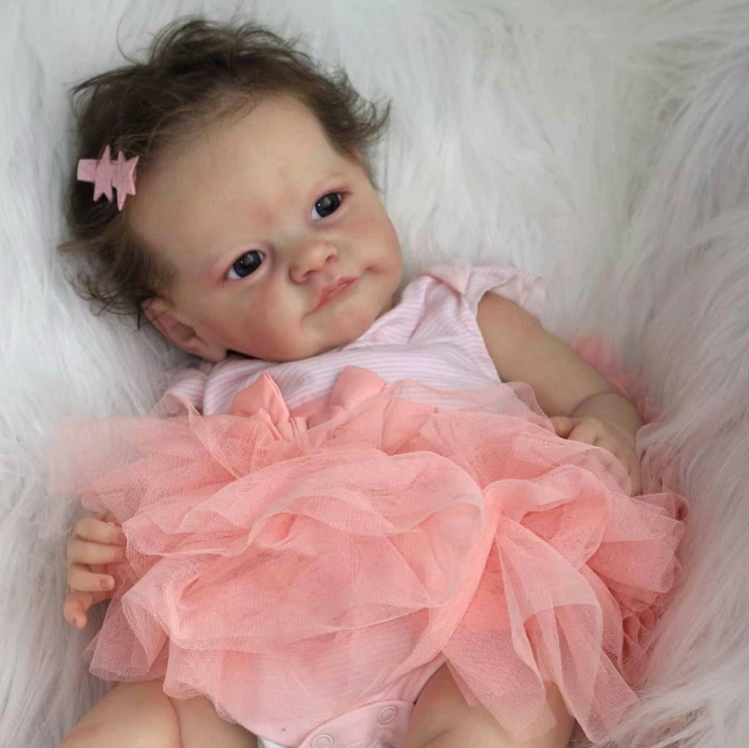 24 Truly Cute Girl Lifelike Reborn Baby Doll SweetHouse Reborns® Dorota   Lifelike Reborn Dolls for Sale❤️Cheap Realistic Silicone Newborn Baby Doll