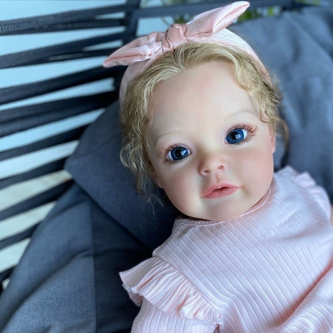 Real pics- 24 Black Skin Reborn Baby Doll Girl 3D Newborn Lifelike Toddler  Gift