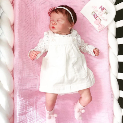 19” Handmade Lifelike Sleeping Dreams Reborn Girl Doll SweetHouse Reborns® Heidi