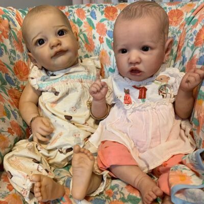 20"/24" Real Touch Lifelike Baby Dolls Awake Reborn Twins SweetHouse Reborns® Daniela & Damaris