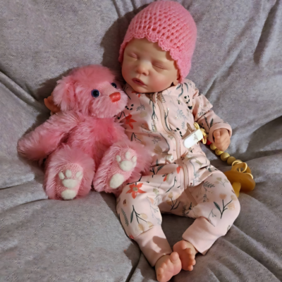 19'' Sleeping Reborn Girl Doll Handmade Lifelike Best Reborn Silicone Baby Doll SweetHouse Reborns® Joanna
