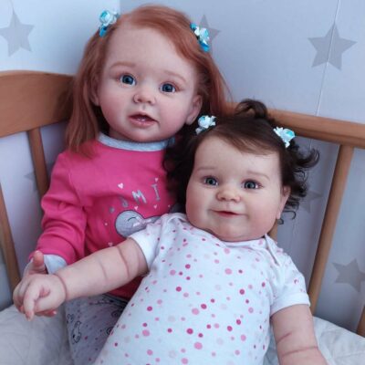 22″ Soft Real Baby Reborn Toddlers Creative Gift SweetHouse Reborns® Raven & Rhoda