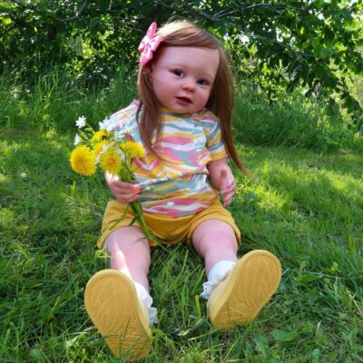 22" Reborn Girl Awake Cuddly Baby Doll Handmade Silicone SweetHouse Reborns® Thea
