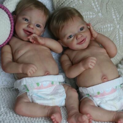 20" Real Soft Baby Girls Life Size Crafted Reborn Dolls Twins SweetHouse Reborns® Leonora & Lucretia