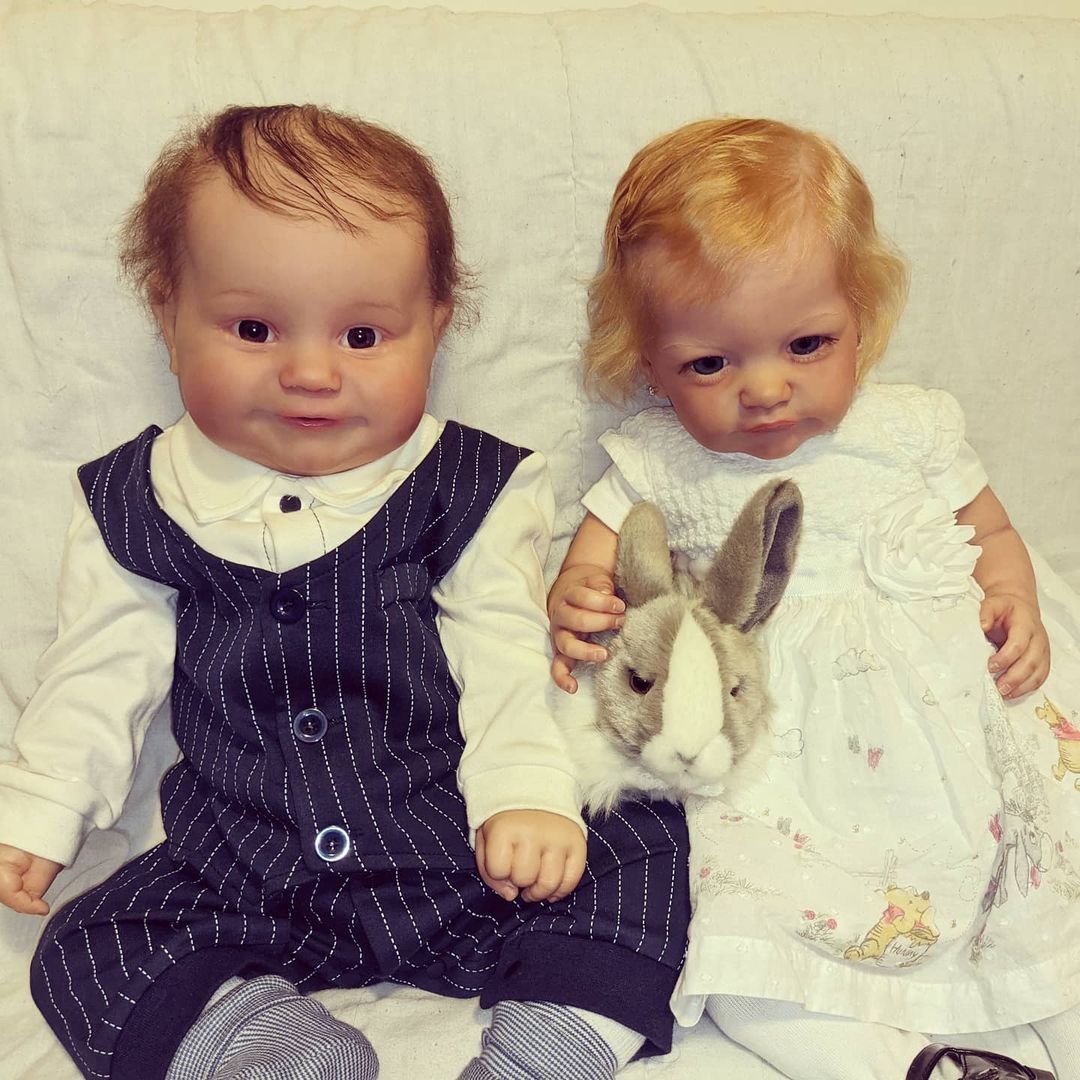 20"/24" Soft Touch Real Baby Twins Gift For Children SweetHouse Reborns® Leala & Lycia