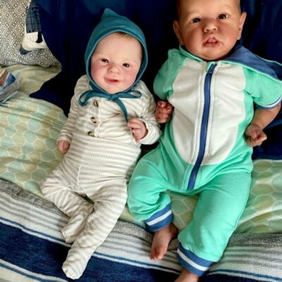 20" Realistic Cute Twins Silicone Reborn Baby Dolls SweetHouse Reborns® Andric & Andrews
