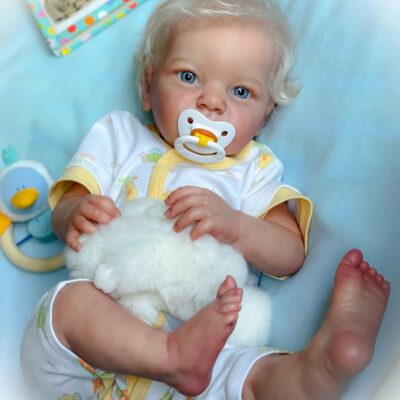 24" Real Cute Soft Silicone Reborn Doll Eyes-opened Baby SweetHouse Reborns® Simone