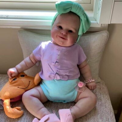 20″ Baby Girl Asleep Reborn Baby Soft Weighted Silicone Reborn Doll SweetHouse Reborns® Prudence