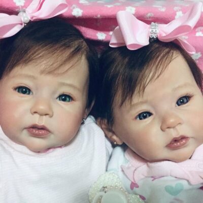 20" Reborn Girl Cute Baby Awake Super Realistic Dolls SweetHouse Reborns® Cassie & Cassandra