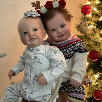 20"/24" Cute Lifelike Reborn Toddlers Twin Baby Sisters SweetHouse Reborns® Melita & Melosia
