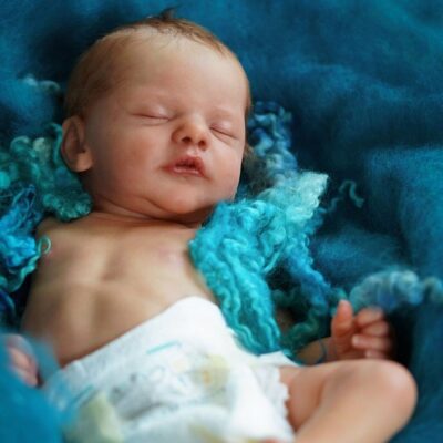 19" Baby Asleep Soft Weighted Body Truly Lifelike Silicone Reborn Doll SweetHouse Reborns® Parker