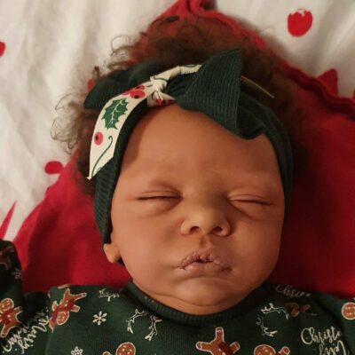 18.5″ Cute Girl Black Baby Real Handmade Reborn Doll SweetHouse Reborns® Jill