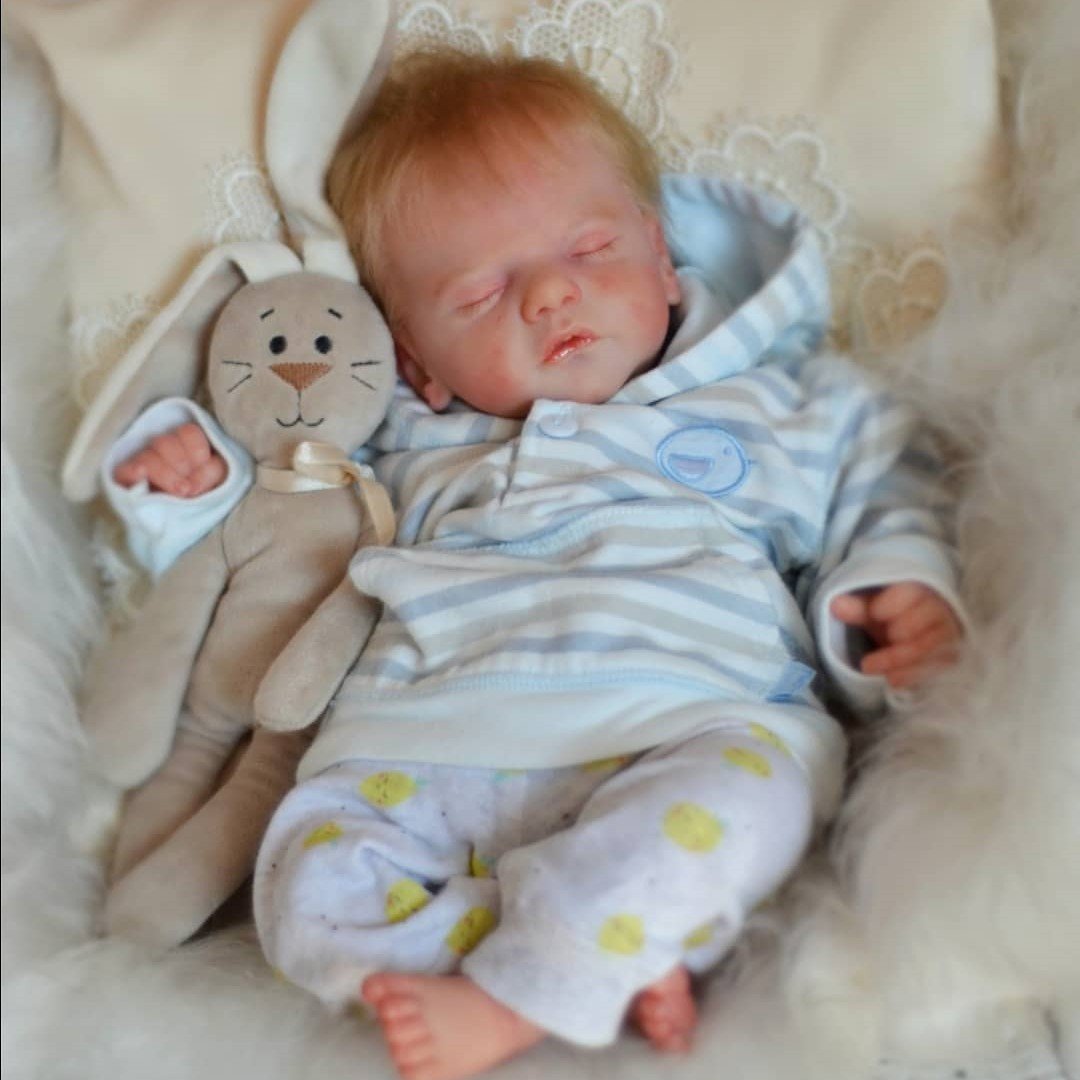 19'' Lifelike Soft Weighted Body Reborn Silicone Baby Doll