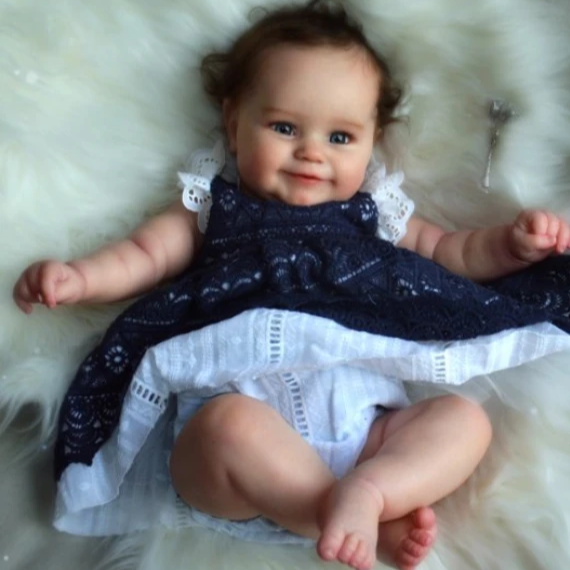 20″ Silicone Baby Realistic Girl Doll Soft Weighted Reborn Baby SweetHouse Reborns® Dominic